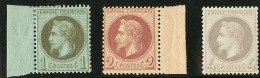 Nos 25 Bdf, 26I Bdf **, 27II. - TB - 1863-1870 Napoleon III With Laurels