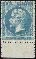 No 22, Bleu, Bdf, Très Frais. - TB - 1862 Napoleon III