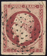 No 18, Obl Roulette De Points, Très Jolie Pièce. - TB. - RR - 1853-1860 Napoleone III