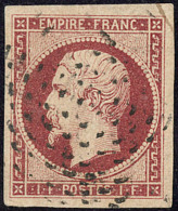 No 18, Obl Roulette De Points, Très Jolie Pièce. - TB. - RR - 1853-1860 Napoleon III