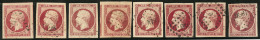 No 17A, Nuances Diverses, Tous états Mais TB D'aspect - 1853-1860 Napoleon III