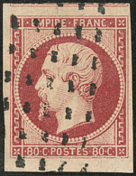 No 17A, Un Voisin, Obl Gros Points, Ex Choisi. - TB - 1853-1860 Napoleone III