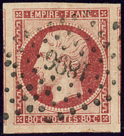 No 17A, Cinq Voisins, Obl Pc 1896, Superbe - 1853-1860 Napoleon III