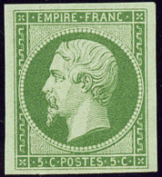 No 12c, Vert Foncé, Très Frais. - TB. - R - 1853-1860 Napoleone III