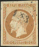No 9, Obl Pc, Infime Point De Pelurage Au Verso Mais TB - 1852 Luigi-Napoleone