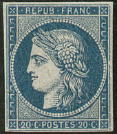 Non émis. No 8c, Bleu Sur Azuré, Petites Marges Mais Très Frais Et TB. - R (cote Yvert) - 1849-1850 Ceres