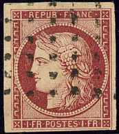 No 6, Obl Gros Points, Petite Marge En Bas Mais TB - 1849-1850 Ceres