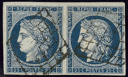 No 4c, Paire Horizontale, Ex Choisi. - TB - 1849-1850 Cérès