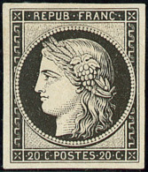 No 3a, Noir Sur Blanc, Très Frais. - TB - 1849-1850 Cérès