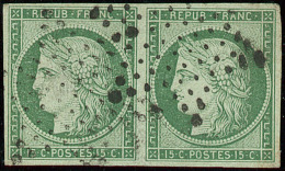 No 2a, Paire Horizontale Obl étoile, Jolie Pièce. - TB - 1849-1850 Ceres