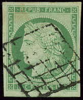 No 2, Un Voisin, Obl Grille, Jolie Pièce. - TB. - R - 1849-1850 Ceres