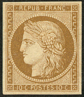 No 1b, Bistre-brun, Très Frais. - TB. - R - 1849-1850 Ceres