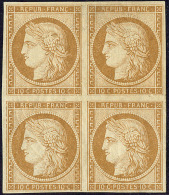 No 1, Bloc De Quatre (dont Deux Ex Quasiment **, Très Frais. - TB. - R - 1849-1850 Ceres