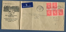 Grande Bretagne - Enveloppe Commerciale Avec Timbres Perforès PS En 1947 ( Livrée Pliée) - Réf. S 76 - Perfins