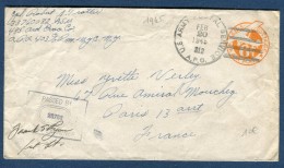 Etats Unis - Entier Postal En 1945 Pour La France Avec Contrôle Postal   Voir 2 Scans - Réf. S 95 - 1941-60