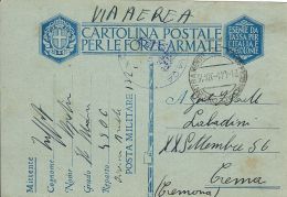 FRANCHIGIA WWII POSTA MILITARE XII CONCENT 1941 BENGASI LIBIA OSPEDALE 45 CREMA - Military Mail (PM)