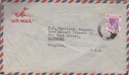 B)1945 HONG KONG, ROYAL, ROYALTY, KING GEORGE VI, SC 164A A16, AIRMAIL, CIRCULATED COVER FROM HONG KONG TO USA, XF - 1941-45 Occupazione Giapponese