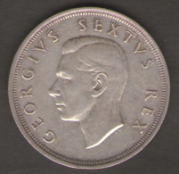 SUD AFRICA 5 SHILLINGS 1949 AG SILVER - South Africa