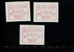 BELGIE 1988 POSTFRIS MINTNEVER HINGED POSTFRISCH NEUF OCB  ATM69 ATHENA SET 9 13 24 - 1980-99