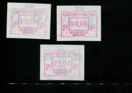 BELGIE 1990 POSTFRIS MINTNEVER HINGED POSTFRISCH NEUF OCB  ATM83 CISTERPHIL 90 SET 10 14 25 - 1980-1999