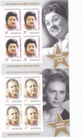 # T 120  ACTORS, ROMANIAN CINEMA, 2014, MNH** , MINISHEET, ROMANIA - Ongebruikt