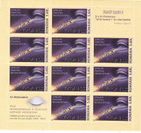 # T 120  SUPPORT FOR THE BLIND, 2007, MNH** , MINISHEET, ROMANIA - Neufs