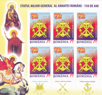 # T 120 ROMANIAN  ARMY, SAVING SAINTS, 2009, MNH**, MINISHEET, ROMANIA - Ongebruikt