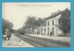 CPA - Chemin De Fer Arrivée Du Train En Gare LA CROIX-DE-BERNY 92 - Andere & Zonder Classificatie