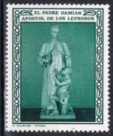 Viñeta PADRE DAMIAN, Apostol De Leprosos. Label, Cinderella - Variedades & Curiosidades