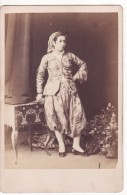 PHOTO CARTONNEE 165 X 110 Mm-Femme Juive ALGER-Algérie-1880-Judaïca-Juif-Jewish-Judaïsme-Jüdisch - Alte (vor 1900)
