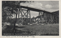 AK Königsbrück Auenbrücke Auenwiese Eisenbahn Viadukt Brücke Pulsnitztal A Schwepnitz Strassgräbchen Bernsdorf Laussnitz - Koenigsbrueck