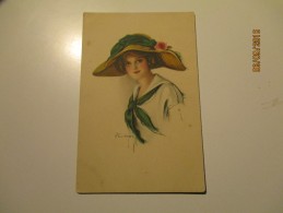 BEAUTIFUL WOMAN , SIGNED HARPER  , OLD  POSTCARD ,0 - Busi, Adolfo