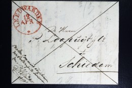 Complete Brief 1834 Aangetekend Leeuwarden Naar Schiedam - ...-1852 Precursores