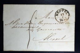 Cover Van STAPHORST Naar Meppel 1853 - ...-1852 Préphilatélie