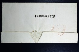 Cover Van HARDEGARYP Via Leeuwarden Naar Harlingen 1857 - ...-1852 Prephilately