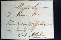 Complete Letter Den Haag Naar Alphen  Portstempel 3 Stuiver Stempel En HAAG - ...-1852 Prephilately