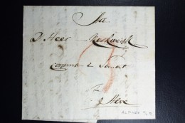 Complete Letter Den Haag  Naar Alphen  1801   3 Stuiver Port Stempel - ...-1852 Precursores