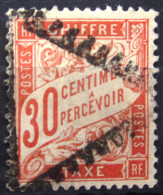 FRANCE              TAXE 34              OBLITERE - 1859-1959 Usados