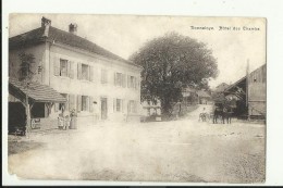 VD175  --  DONNELOYE  --  HOTEL DES CHAMPS  --    BAUER MIT PFERDEN  --  1917  --  VORSICHT: UNTEN LINKS ECKE FEHLT, - Donneloye