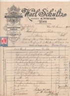 Austria- Vienna- Fattura Della Ditta " Karl Schultz"  15.6.1900 Indirizzata Alla Farmacia Bettinazzi Di Arco- (BPLAST7) - Austria