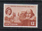 99 - ANTIGUA , William Shakespeare : N. 142  *** - 1858-1960 Kronenkolonie