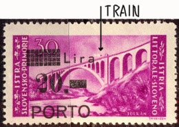 ITALIA - TRIESTE - SLOVENIJA - VUJA - PORTO - ERROR - Steam Locomotive  - *MLH - 1946 - Impuestos