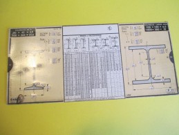 Mécanique/Réglette Carton  Articulée/OMARO/Fers Profilés -Poutrelles/Nation/Paris/1935    VPN58 - Material Und Zubehör