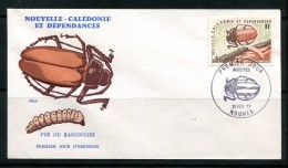 NOUVELLE CALEDONIE- Enveloppe 1er Jour- 21 Février 1977- Insectes - Maximum Cards