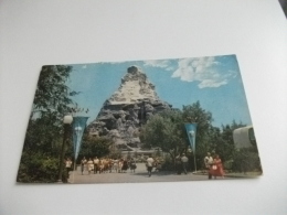 STORIA POSTALE FRANCOBOLLO COMMEMORATIVO U.S.A. AEREO DISNEYLAND MATTERHORN TOMORROWLAND - Disneyland