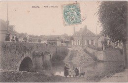 ILLIERS  -  Pont  SAINT - HILAIRE  -  Personnages  Sur  Le  Pont  Et  Au  Bord  De  L'Eau. ( Carte  Animée ). - Illiers-Combray