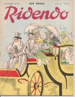 Liv 002 - RIDENDO N°181 - Revue Huroristique "médicale" - R.Lep Juin 1954 - Humour