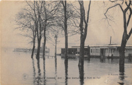 27-VERNON- INONDE 1910 , QUAI GARNUCHOT ET PONT DE FER - Vernon