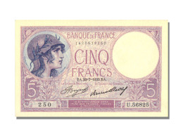 Billet, France, 5 Francs, 5 F 1917-1940 ''Violet'', 1933, 1933-07-20, SUP+ - 5 F 1917-1940 ''Violet''