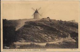 CPSM Moulin à Vent écrite FONTVIEILLE - Windmills